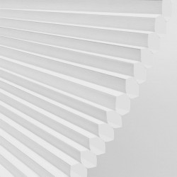 Losana All-White Dimout SmoothFit Cellular Blind