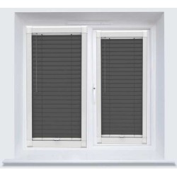 Graphite Perfect Fit 25mm Metal Venetian Blind