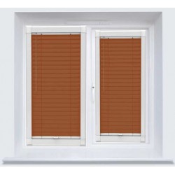 Teak Wood Effect Perfect Fit 25mm Venetian Blind