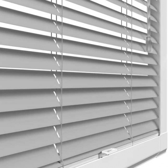 Brushed Steel Perfect Fit 25mm Venetian Blind