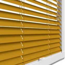 Chestnut Wood Effect Perfect Fit 25mm Metal Venetian Blind