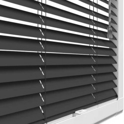 Matt Black Perfect Fit 25mm Venetian Blind